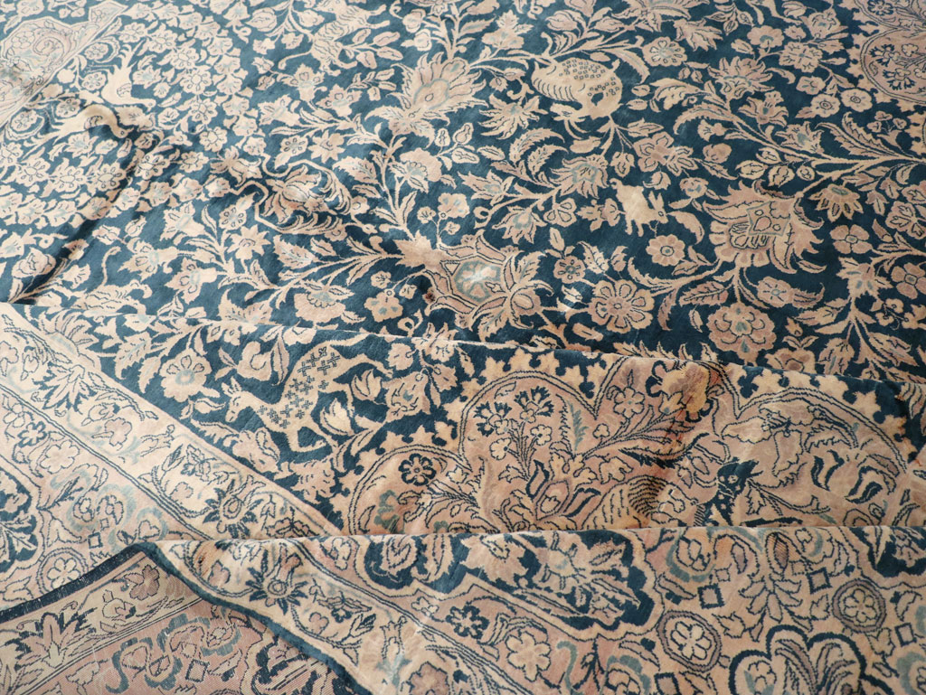 Antique Indian Kashan Carpet, No.10600 - Gss