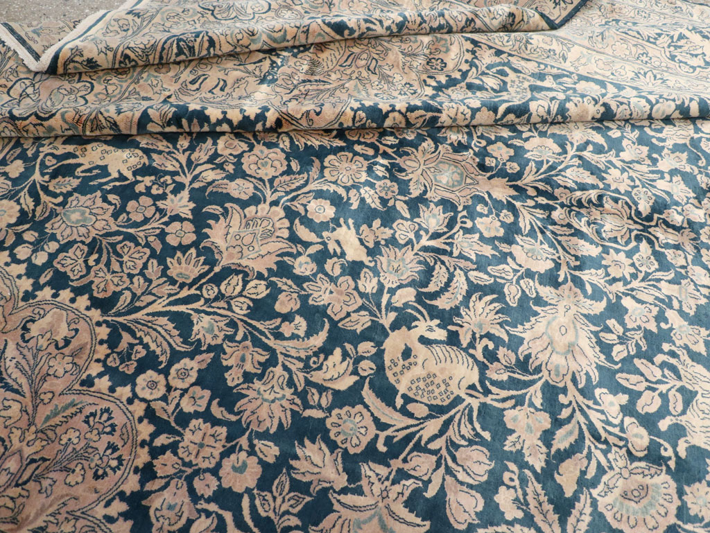 Antique Indian Kashan Carpet, No.10600 - Gss