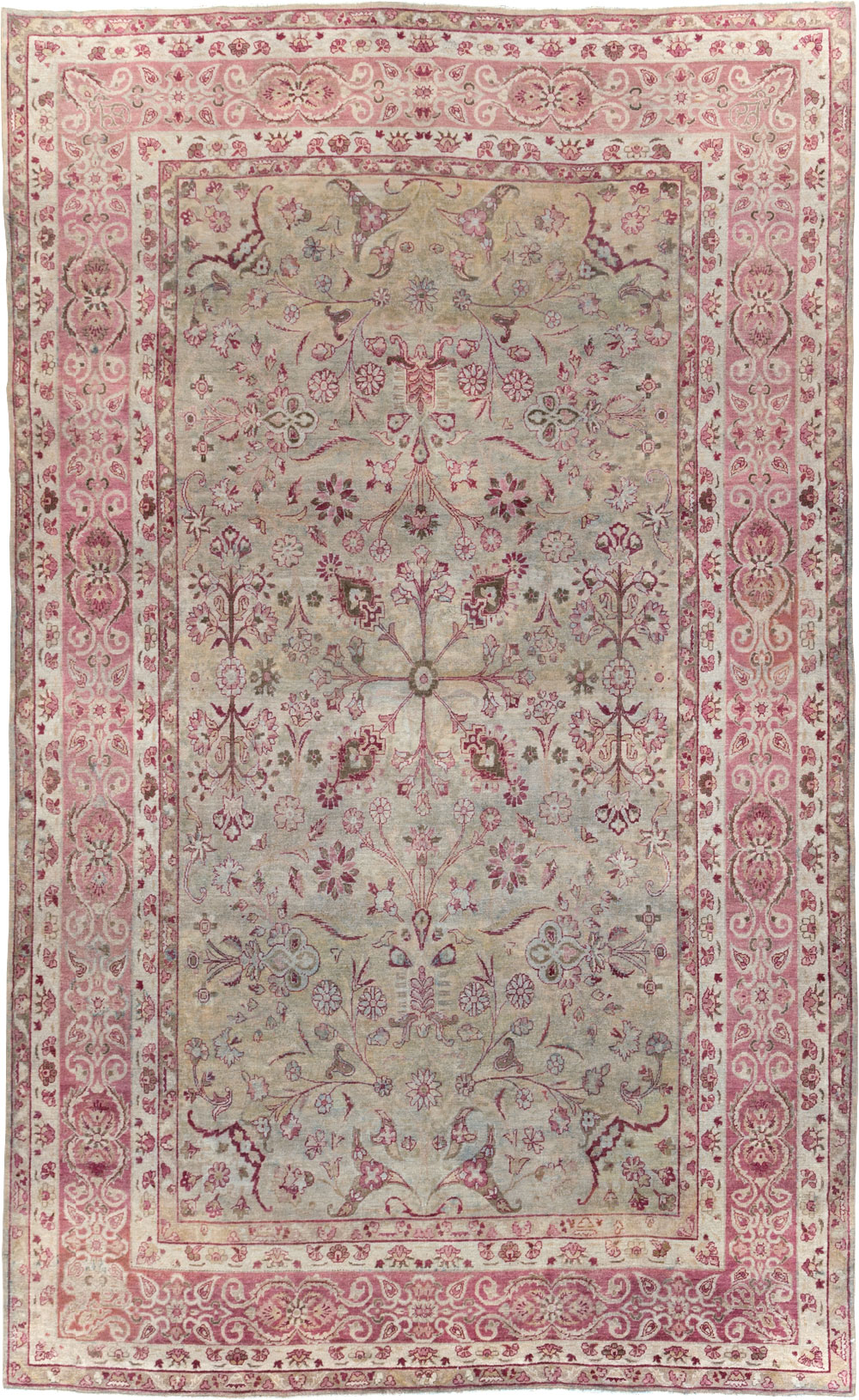 Antique Persian Lavar Kerman Carpet, No.10636 - Gss