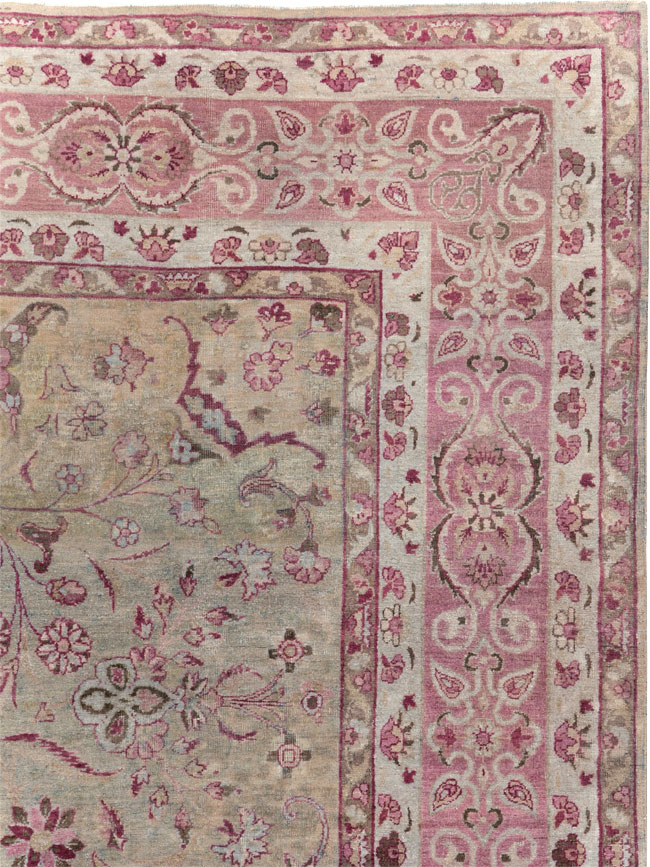 Antique Persian Lavar Kerman Carpet, No.10636 - Gss