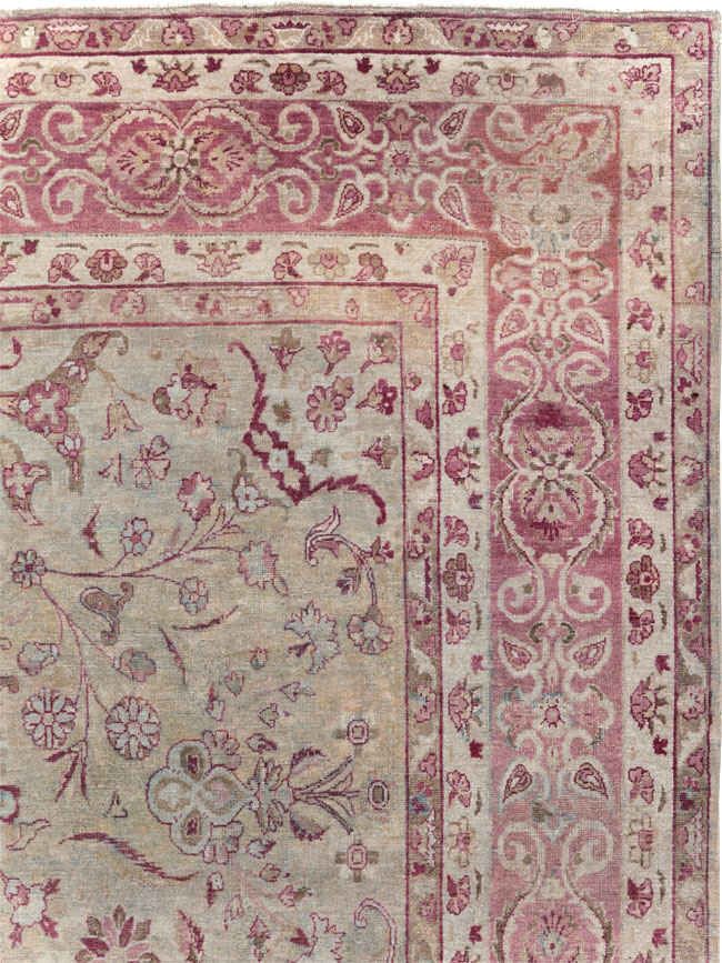 Antique Persian Lavar Kerman Carpet, No.10636 - Gss