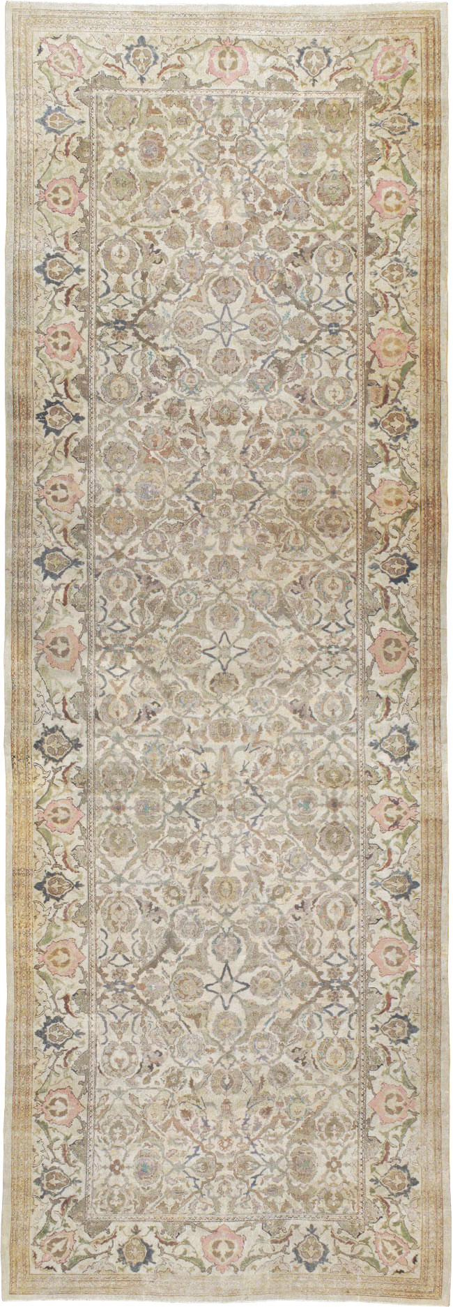 Antique Indian Amritsar Long and Narrow Carpet, No.10643 - Gss