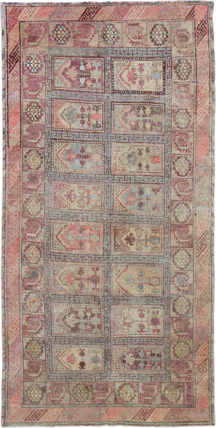 Antique East Turkestan Khotan Gallery Carpet, No.10772 - Gss