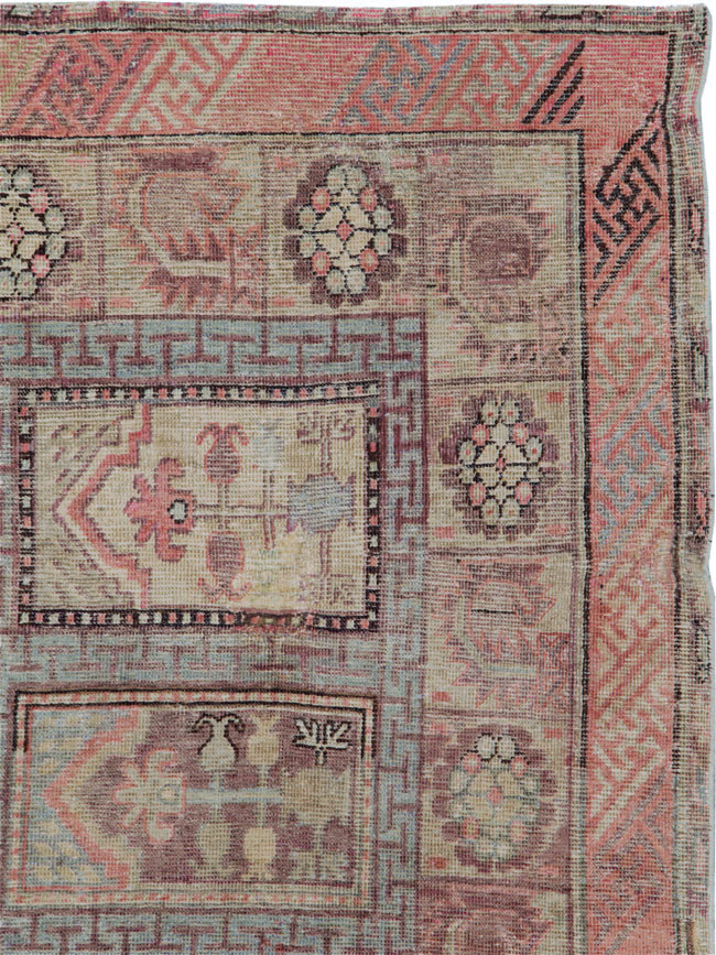 Antique East Turkestan Khotan Gallery Carpet, No.10772 - Gss