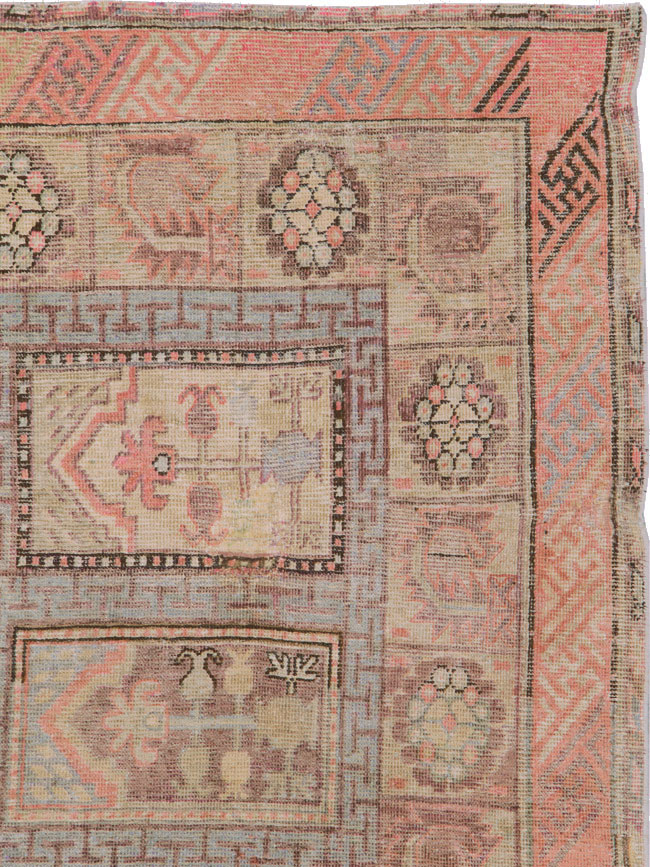 Antique East Turkestan Khotan Gallery Carpet, No.10772 - Gss