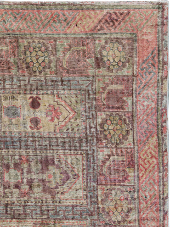 Antique East Turkestan Khotan Gallery Carpet, No.10772 - Gss