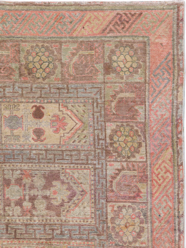 Antique East Turkestan Khotan Gallery Carpet, No.10772 - Gss