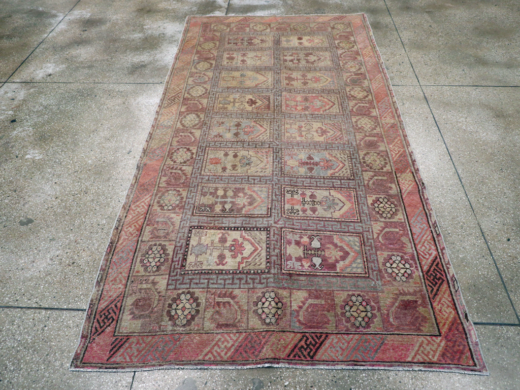 Antique East Turkestan Khotan Gallery Carpet, No.10772 - Gss