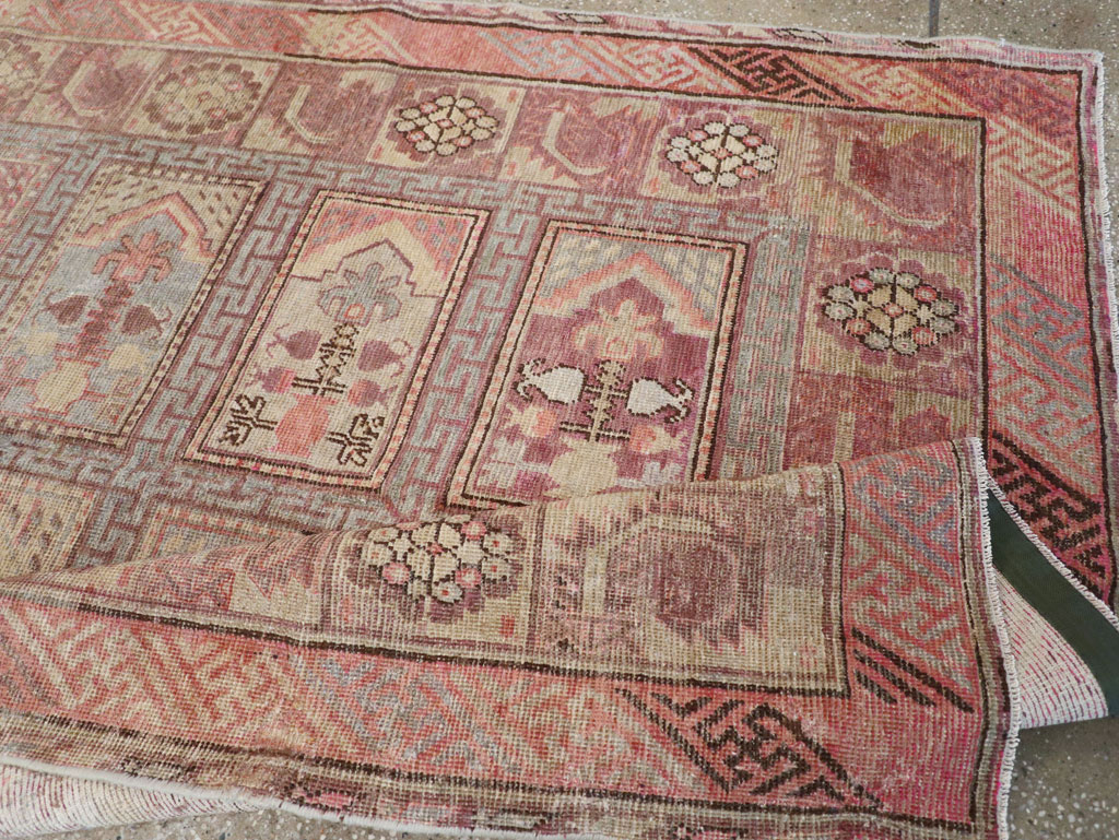 Antique East Turkestan Khotan Gallery Carpet, No.10772 - Gss