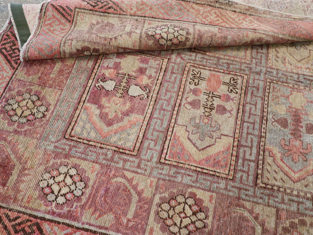 Antique East Turkestan Khotan Gallery Carpet, No.10772 - Gss