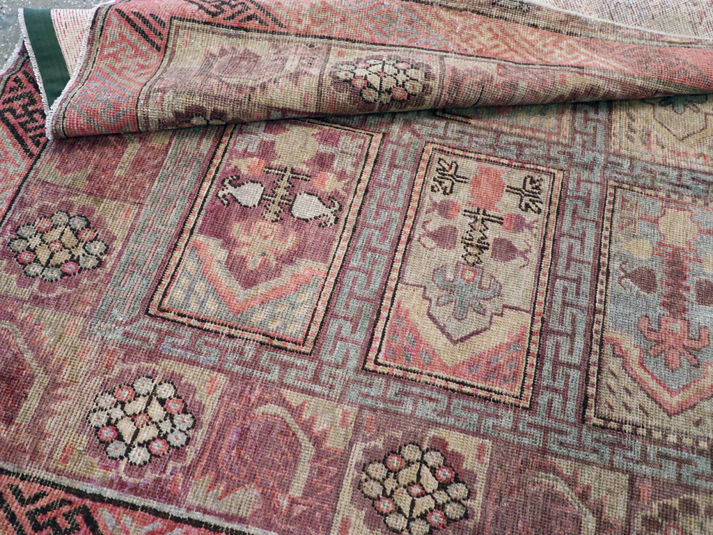 Antique East Turkestan Khotan Gallery Carpet, No.10772 - Gss