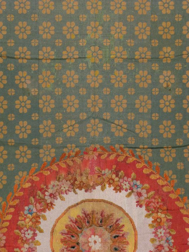 Antique English Needlepoint Carpet, No.10787 - Gss