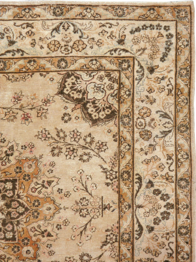 Antique Persian Tabriz Square Carpet, No.10795 - Gss