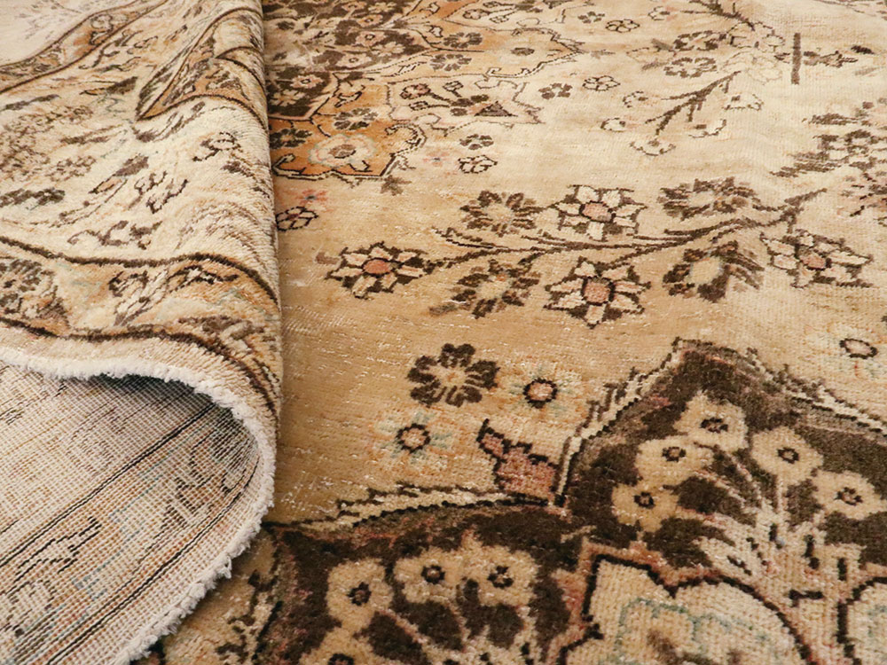 Antique Persian Tabriz Square Carpet, No.10795 - Gss