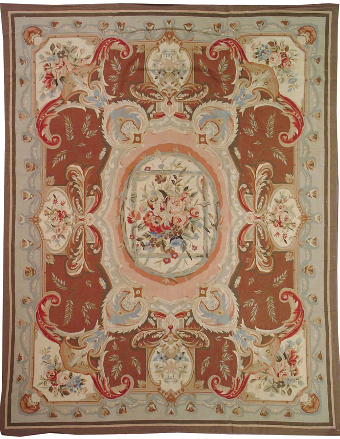 Modern English Needlepoint Small Room Size Carpet, No.10799 - Gss