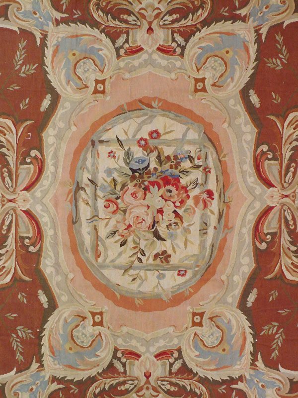 Modern English Needlepoint Small Room Size Carpet, No.10799 - Gss