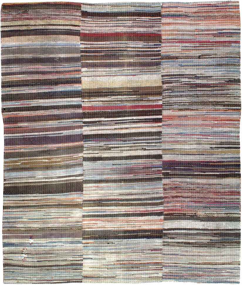 Vintage American Rag Rug, No.10817 - Gss