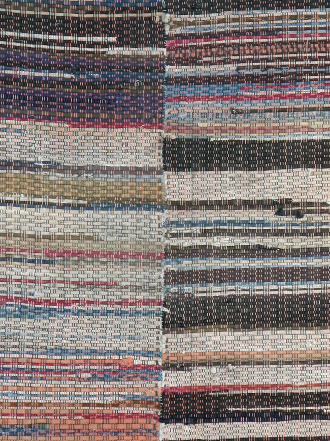 Vintage American Rag Rug, No.10817 - Gss