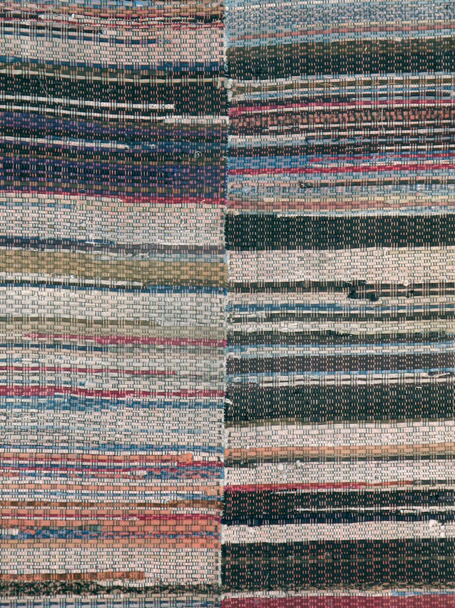 Vintage American Rag Rug, No.10817 - Gss
