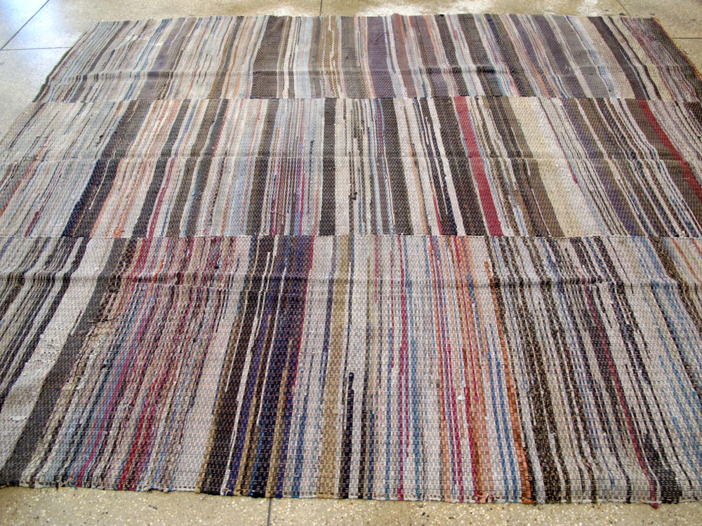 Vintage American Rag Rug, No.10817 - Gss