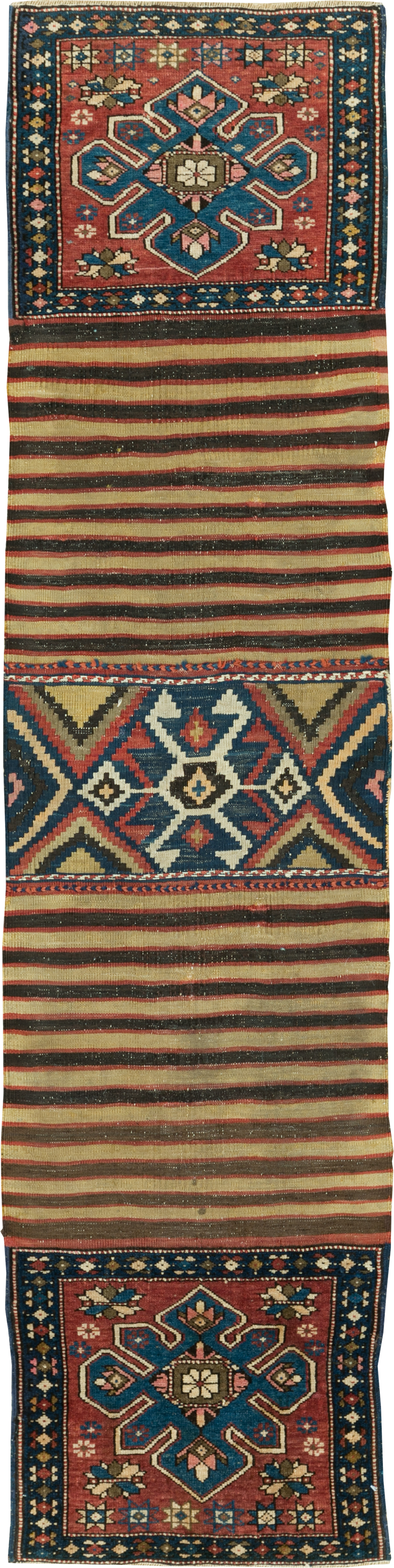 Antique Northwest Persian Bag Face Runner, No.10890 - Gss