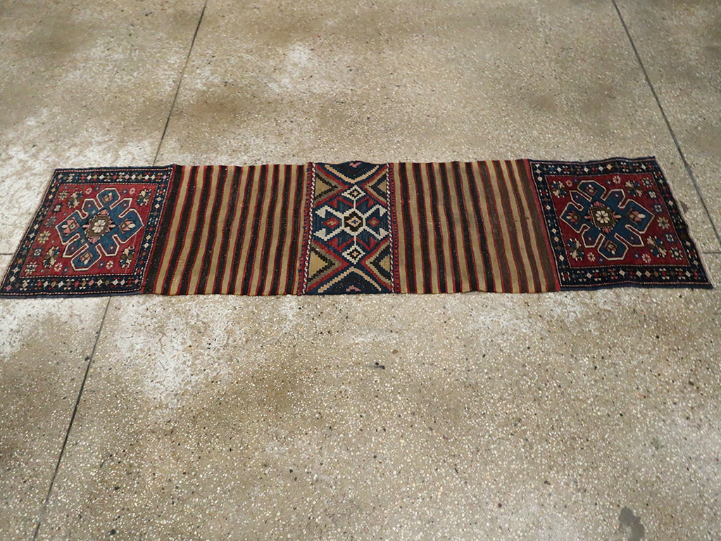 Antique Northwest Persian Bag Face Runner, No.10890 - Gss