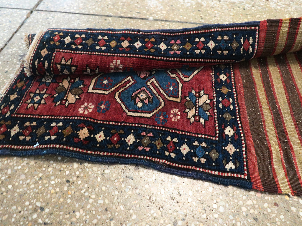 Antique Northwest Persian Bag Face Runner, No.10890 - Gss