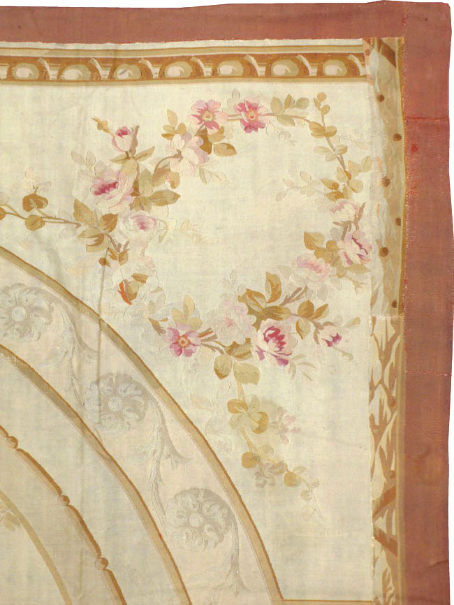 Antique French Aubusson Carpet, No.10892 - Gss