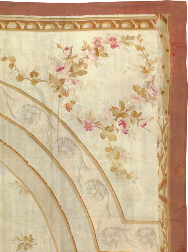 Antique French Aubusson Carpet, No.10892 - Gss