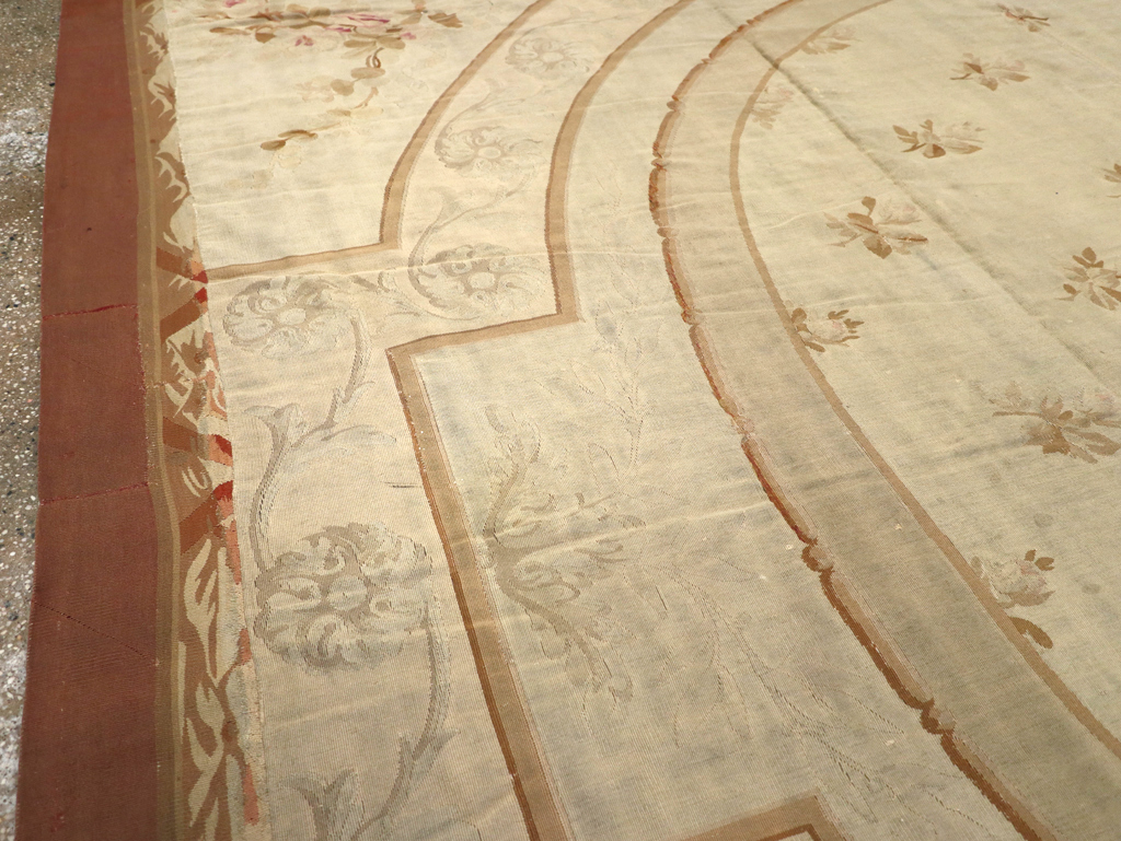 Antique French Aubusson Carpet, No.10892 - Gss