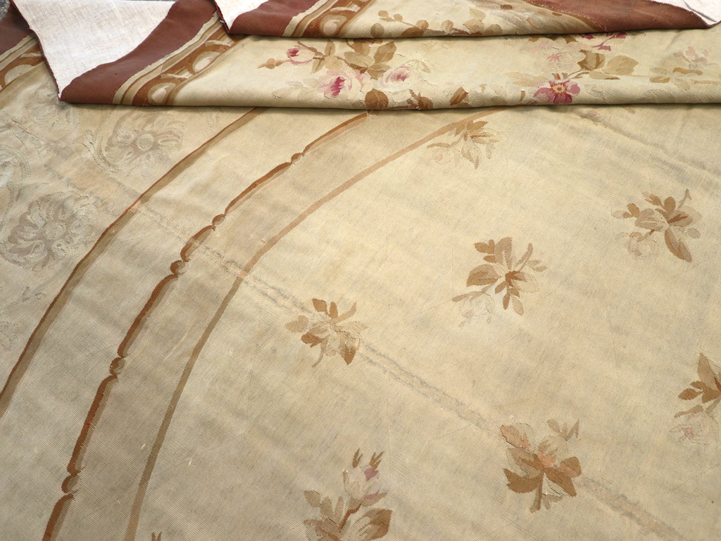 Antique French Aubusson Carpet, No.10892 - Gss