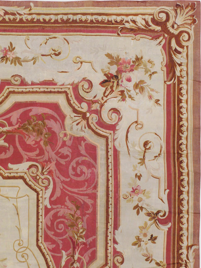 Antique French Aubusson Carpet, No.10969 - Gss