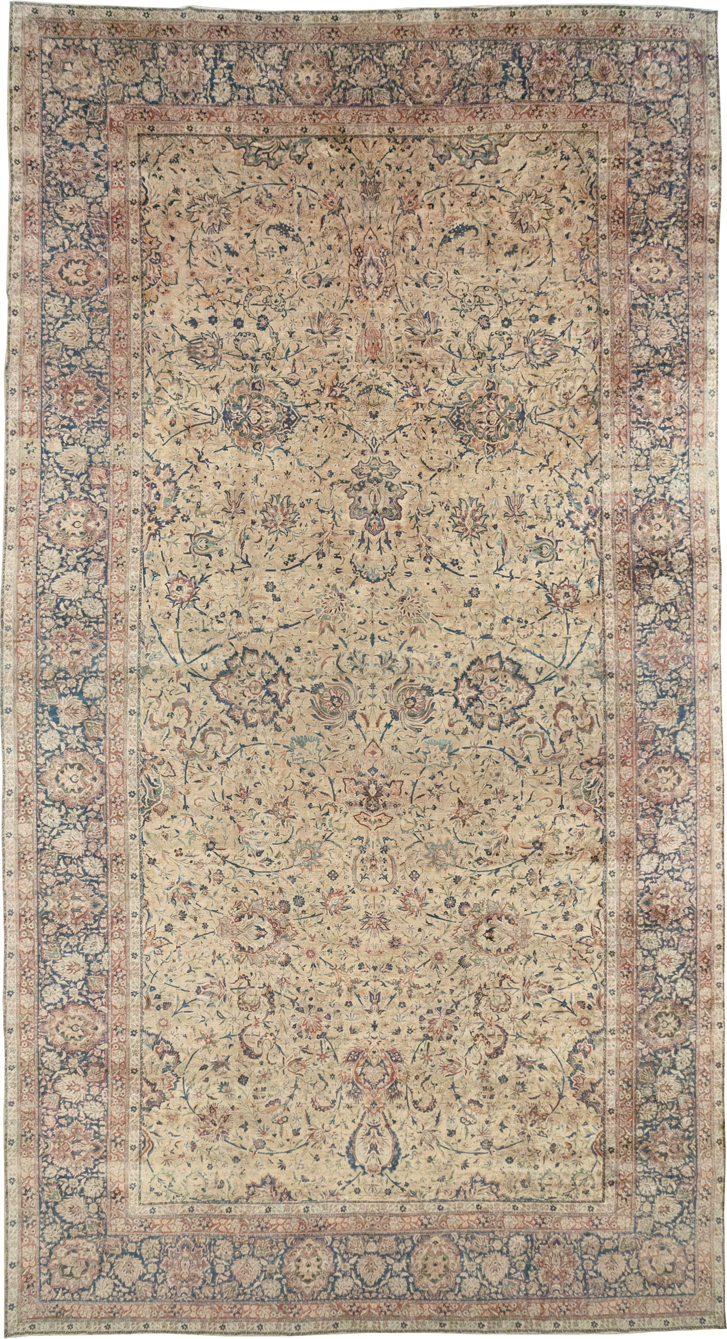 Antique Persian Lavar Kerman Oversize Carpet, No.11001 - Gss