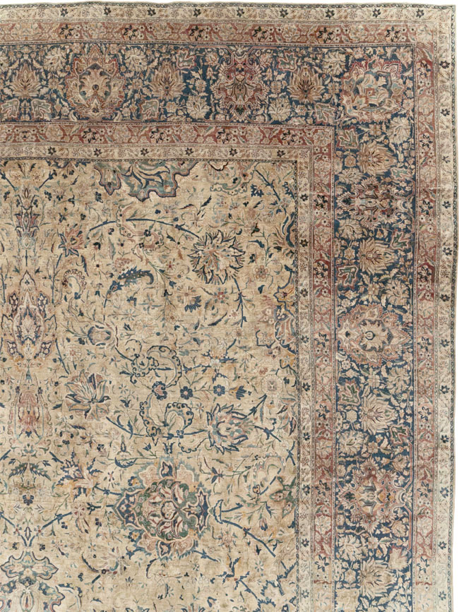 Antique Persian Lavar Kerman Oversize Carpet, No.11001 - Gss