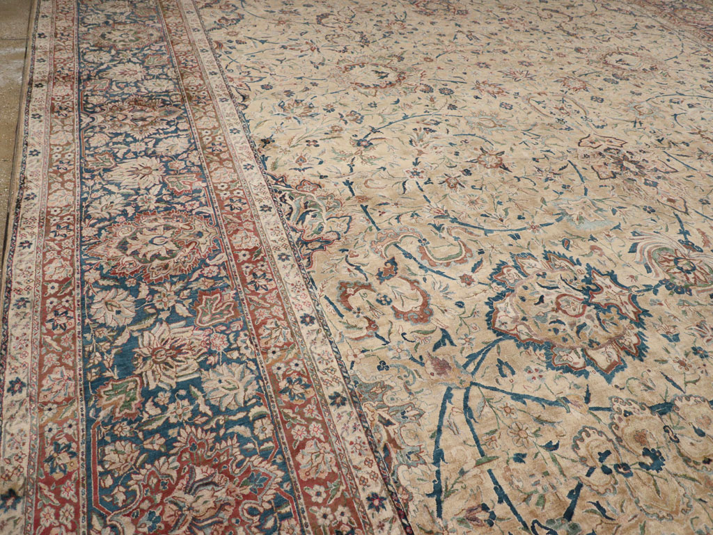 Antique Persian Lavar Kerman Oversize Carpet, No.11001 - Gss