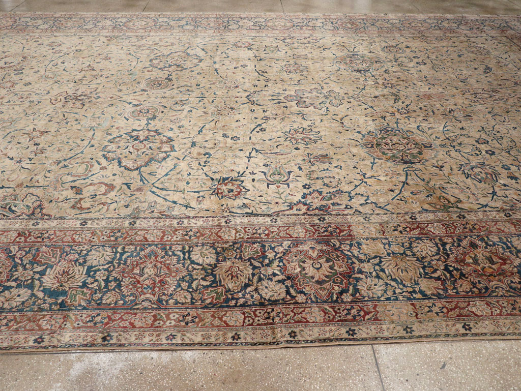 Antique Persian Lavar Kerman Oversize Carpet, No.11001 - Gss