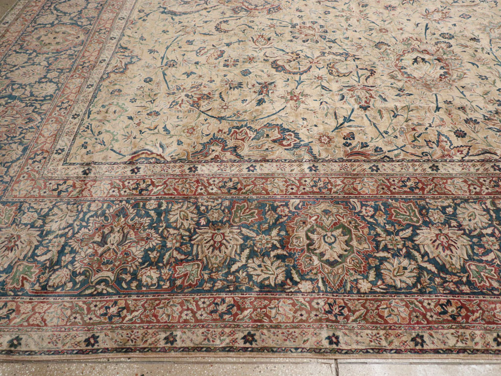 Antique Persian Lavar Kerman Oversize Carpet, No.11001 - Gss