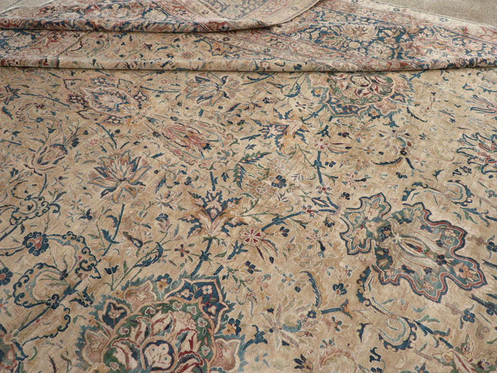 Antique Persian Lavar Kerman Oversize Carpet, No.11001 - Gss