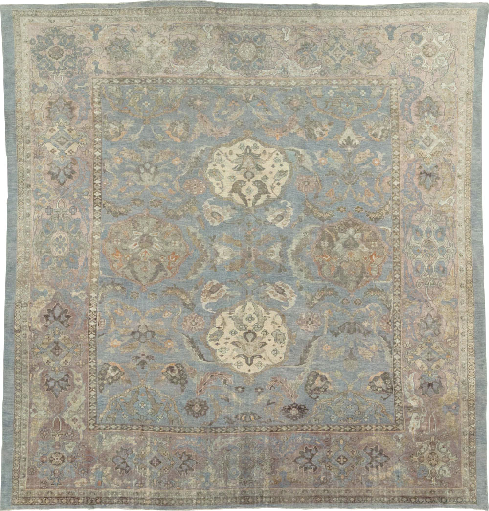 Antique Persian Sultanabad Square Room Size Carpet, No.11018 - Gss