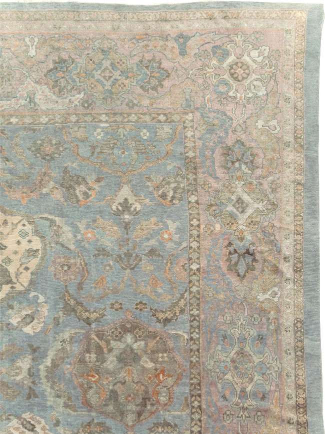 Antique Persian Sultanabad Square Room Size Carpet, No.11018 - Gss