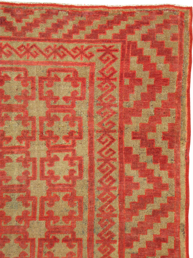 Vintage East Turkestan Kirghiz Gallery Carpet, No.11038 - Gss
