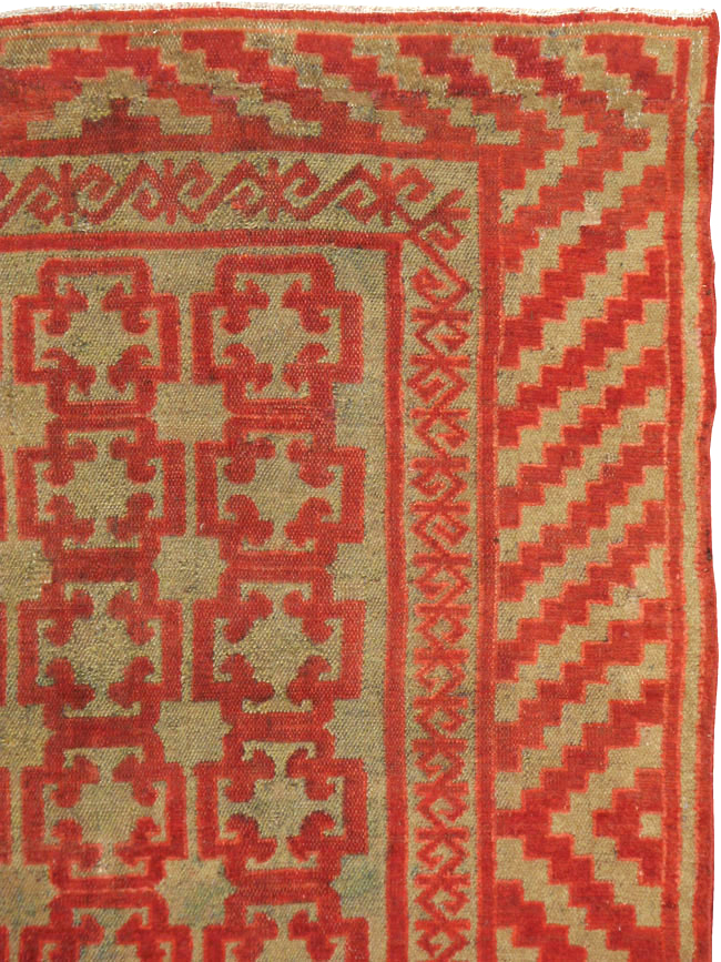 Vintage East Turkestan Kirghiz Gallery Carpet, No.11038 - Gss