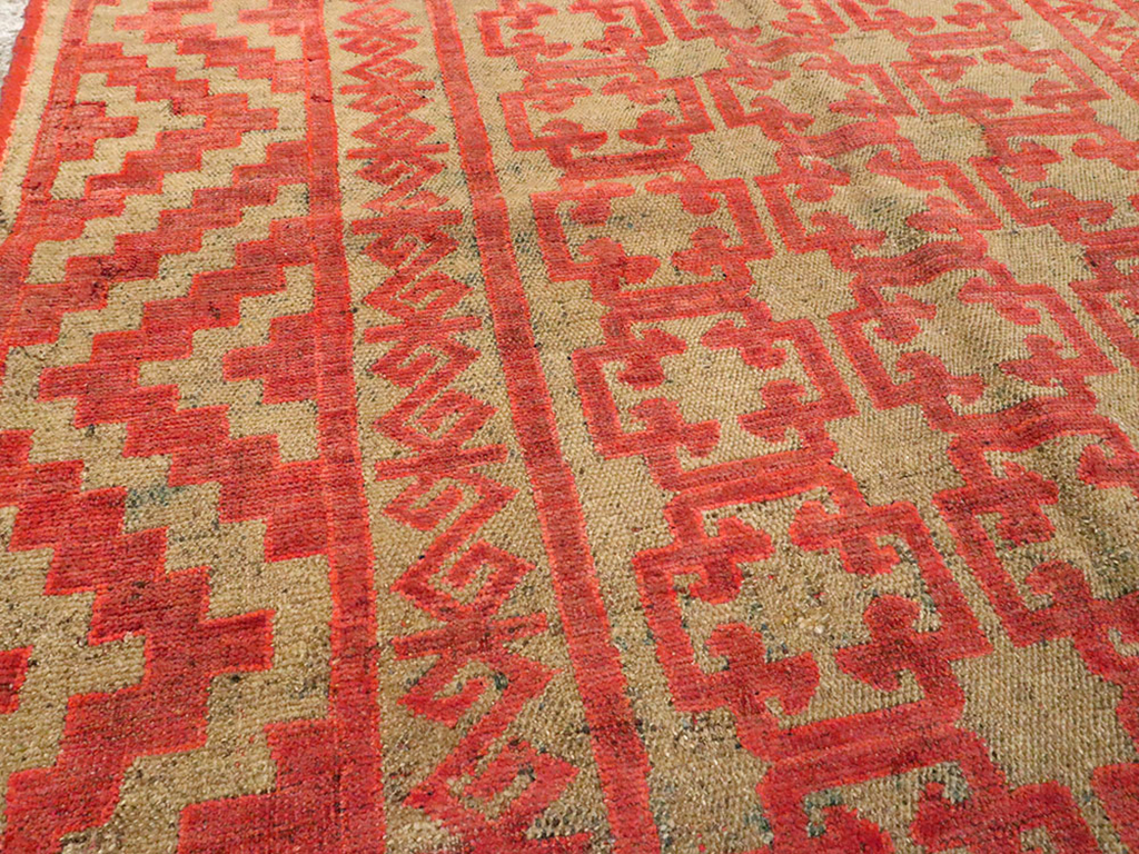 Vintage East Turkestan Kirghiz Gallery Carpet, No.11038 - Gss