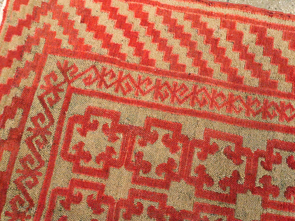 Vintage East Turkestan Kirghiz Gallery Carpet, No.11038 - Gss
