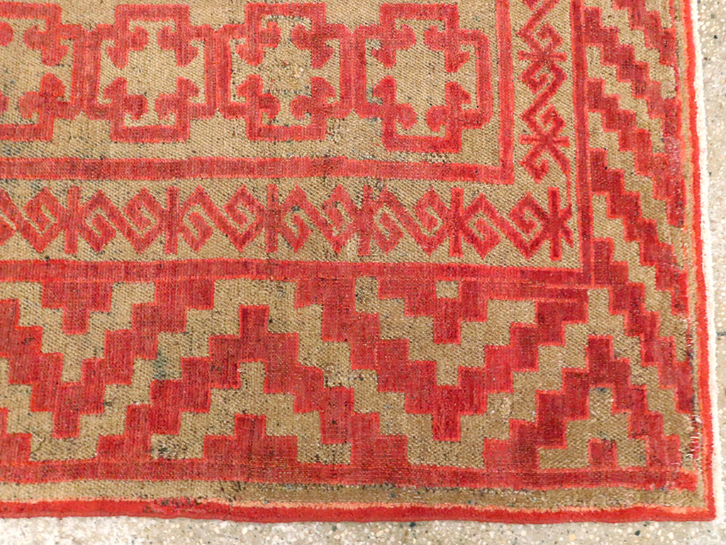 Vintage East Turkestan Kirghiz Gallery Carpet, No.11038 - Gss