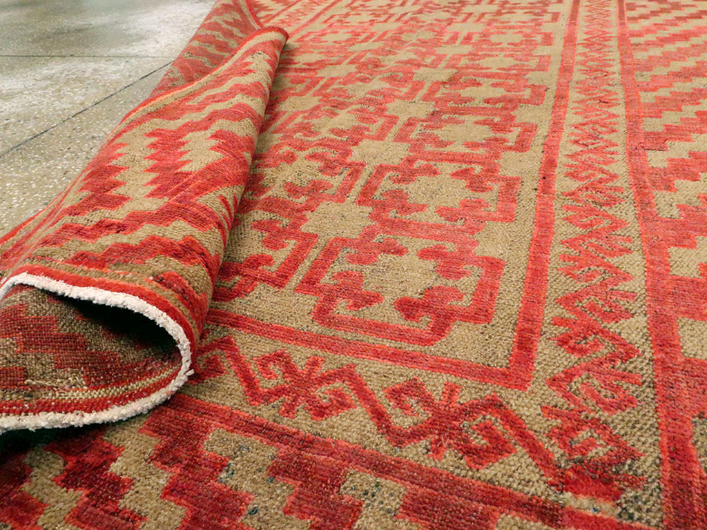 Vintage East Turkestan Kirghiz Gallery Carpet, No.11038 - Gss