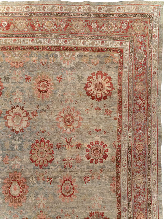 Antique Persian Bidjar Oversize Carpet, No.11081 - Gss