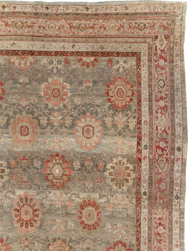 Antique Persian Bidjar Oversize Carpet, No.11081 - Gss
