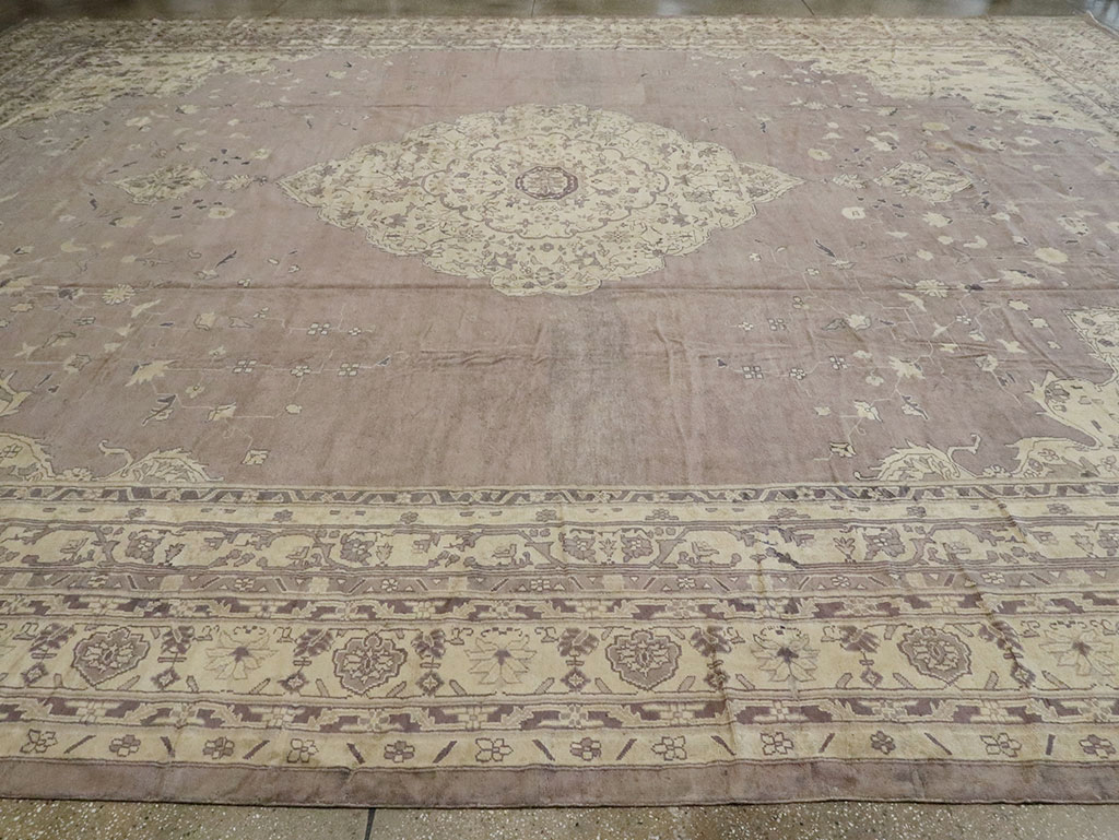 Antique Turkish Oushak Carpet, No.11211 - Gss