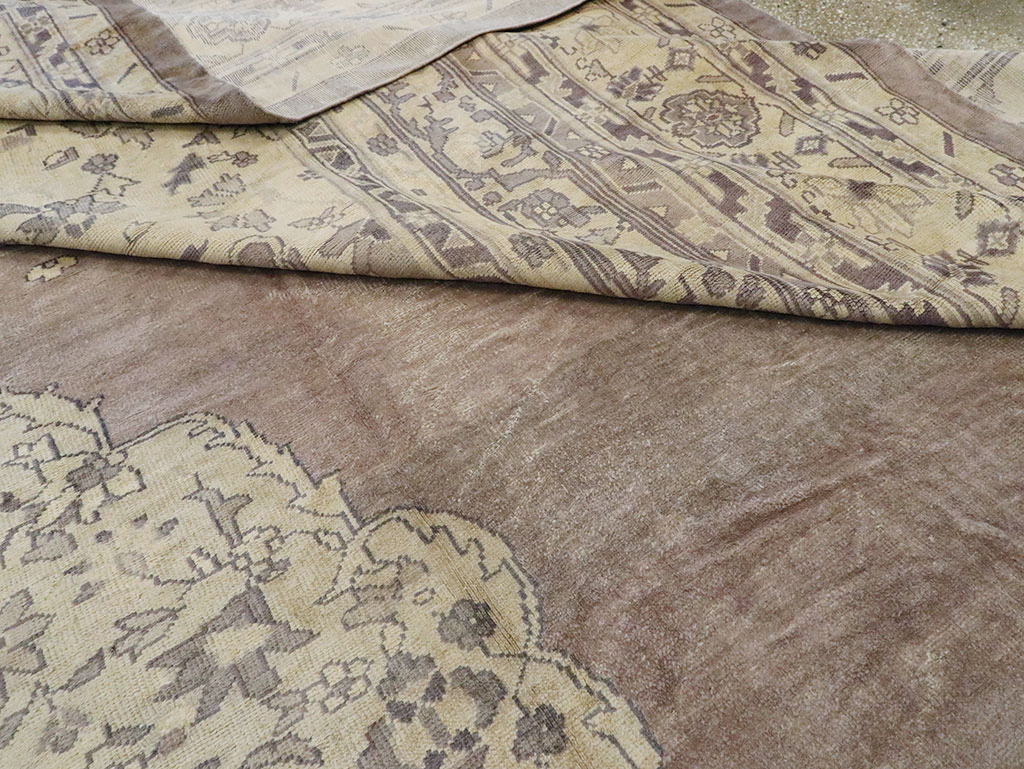 Antique Turkish Oushak Carpet, No.11211 - Gss